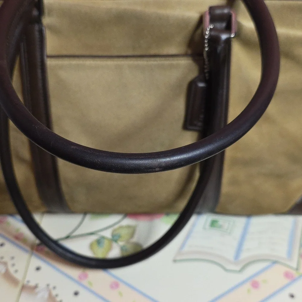 Coach Vintage   2003 Hamptons  HUGE Suede Tote 5121 Y2k